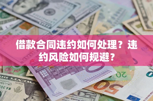 济南借款合同违约如何处理？违约风险如何规避？