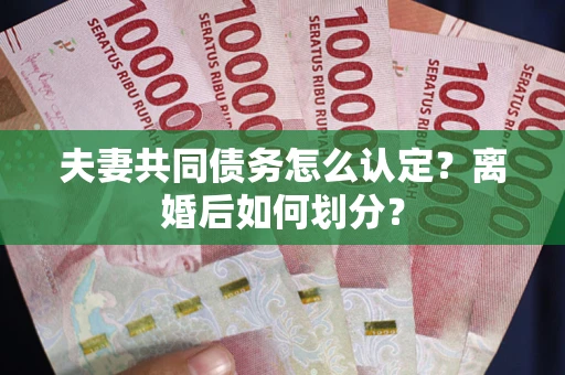 济南夫妻共同债务怎么认定？离婚后如何划分？