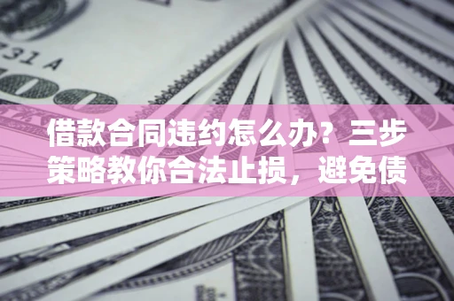 济南借款合同违约怎么办？三步策略教你合法止损，避免债务危机升级